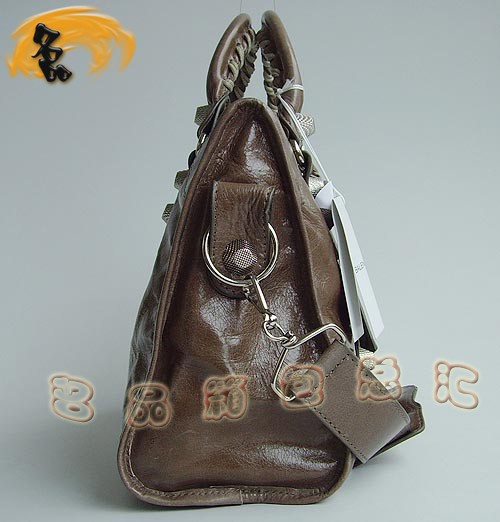 084332A BALENCIAGA經典款時尚女士斜挎包 巴黎世家機車包 新款牛皮手提包