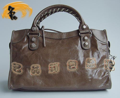 084332A BALENCIAGA經典款時尚女士斜挎包 巴黎世家機車包 新款牛皮手提包