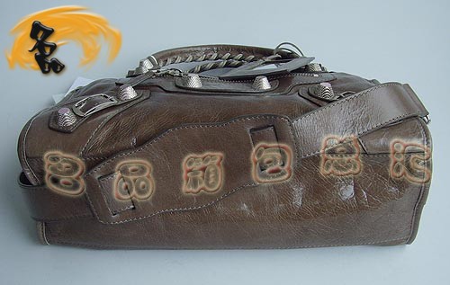 084332A BALENCIAGA經典款時尚女士斜挎包 巴黎世家機車包 新款牛皮手提包