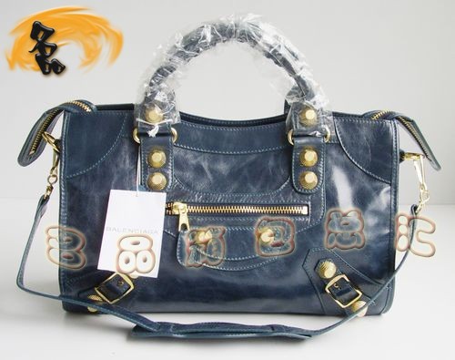 084332B 超A品質 BALENCIAGA巴黎世家 機車包 新款牛皮女士手提/斜挎包