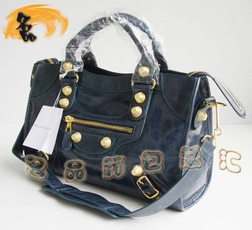 084332B 超A品質 BALENCIAGA巴黎世家 機車包 新款牛皮女士手提/斜挎包