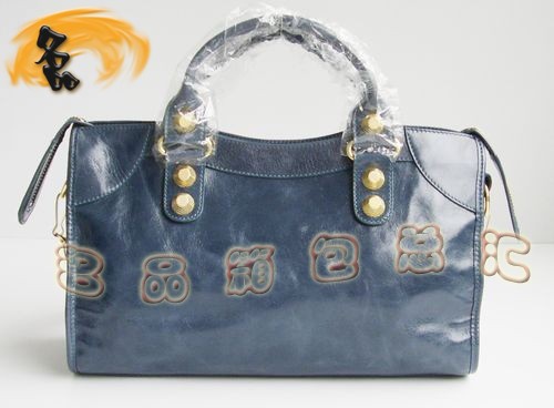 084332B 超A品質 BALENCIAGA巴黎世家 機車包 新款牛皮女士手提/斜挎包