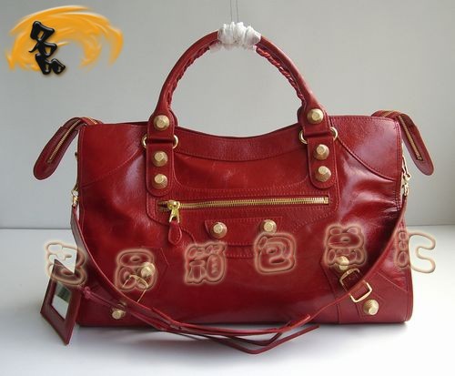 084338B 熱賣新款女士斜挎包 BALENCIAGA機車包 巴黎世家時尚手提包