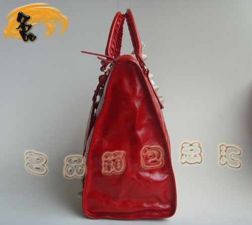 084334A 明星最愛款 巴黎世家 時(shí)尚女士手提包 BALENCIAGA經(jīng)典款 機(jī)車包