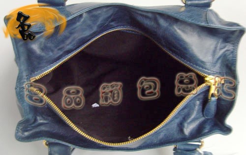 084326B 熱賣新款 BALENCIAGA 巴黎世家時尚經典明星款機車包 寶藍色