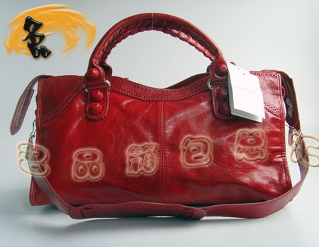 084828 熱賣款 高檔牛皮花邊女士手提包 BLENCIAGA經(jīng)典機(jī)車包 巴黎世家斜挎包