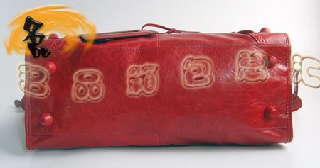 084828 熱賣款 高檔牛皮花邊女士手提包 BLENCIAGA經(jīng)典機(jī)車包 巴黎世家斜挎包