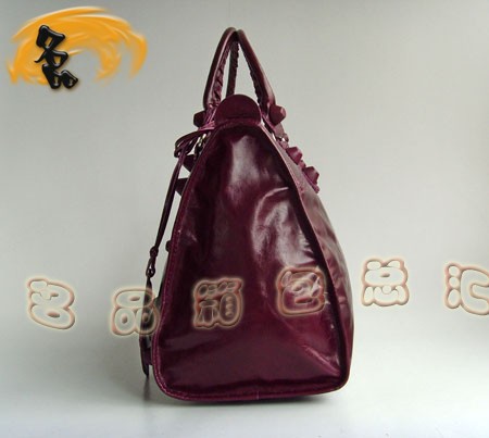 084824 BLENCIAGA新款休閑女包 BLENCIAGA女士花邊大皮釘手提包 經典機車包