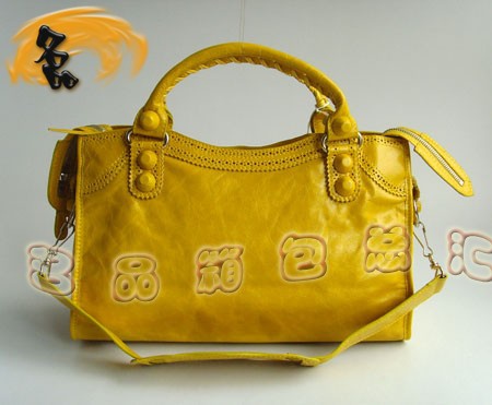 084832 BLENCIAGA機車包 巴黎世家經典女士手提包 巴黎世家新款牛皮花邊斜挎包