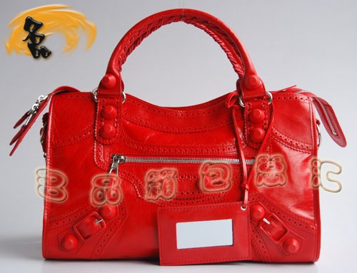 084832 最新款牛皮時尚女包 BLENCIAGA斜挎包 手提包 BLENCIAGA經典機車包