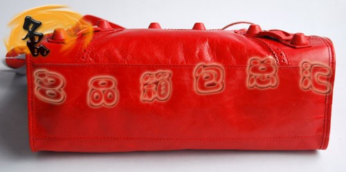 084832 最新款牛皮時尚女包 BLENCIAGA斜挎包 手提包 BLENCIAGA經典機車包