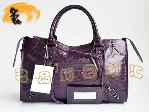 084332 巴黎世家新款時尚休閑女士手提包 BALENCIAGA機車包 經(jīng)典款斜挎包