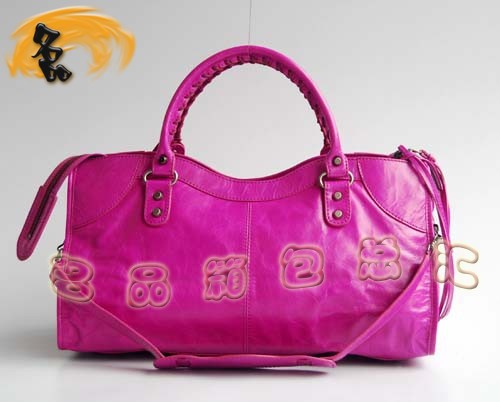 084328 超A1:1品質時尚女士牛皮斜挎包 BALENCIAGA新款休閑女士手提包 機車包