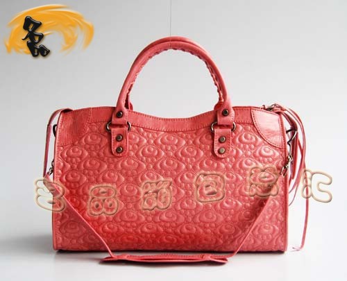 084932 BALENCIAGA熱賣新款 時(shí)尚女士手提包 巴黎世家刺繡系列 斜挎包 機(jī)車包