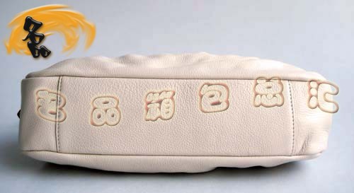 5645 Prada最新款褶皺牛皮女包 Prada斜挎包 Prada時尚休閑女包 米白色