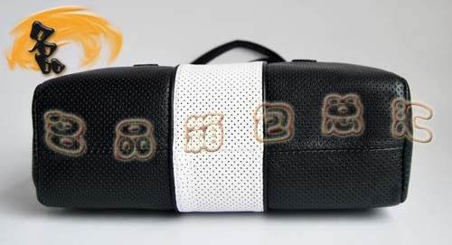 5647 Prada單肩包 Prada新款拼色小孔牛皮女包 Prada經典款 黑色