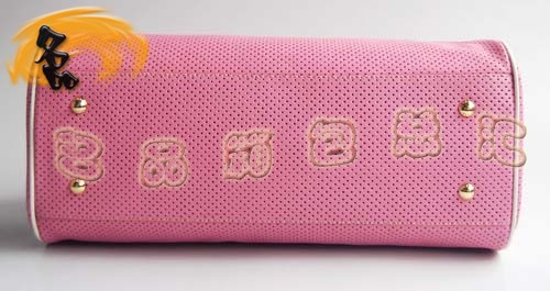 29144 Prada時(shí)尚女包 普拉達(dá)奢華明星網(wǎng)孔真皮手提包 十色可選 粉紅色