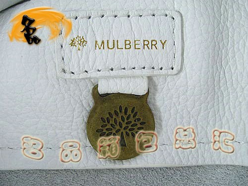 7803 瑪百莉最新廣告款 時尚女士手提包 Mulberry單肩包 Mulberry女包 白色