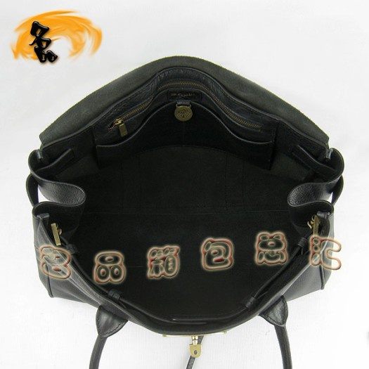 7803 瑪百莉最新廣告款 時尚女士手提包 Mulberry單肩包 Mulberry女包 黑色