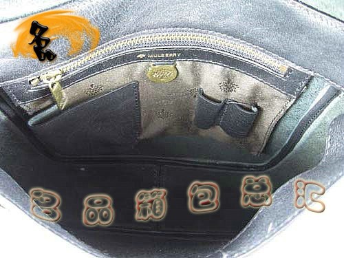 7812 瑪百莉 新款高檔牛皮男包 Mulberry時尚男士斜挎包 一比一品質 黑色