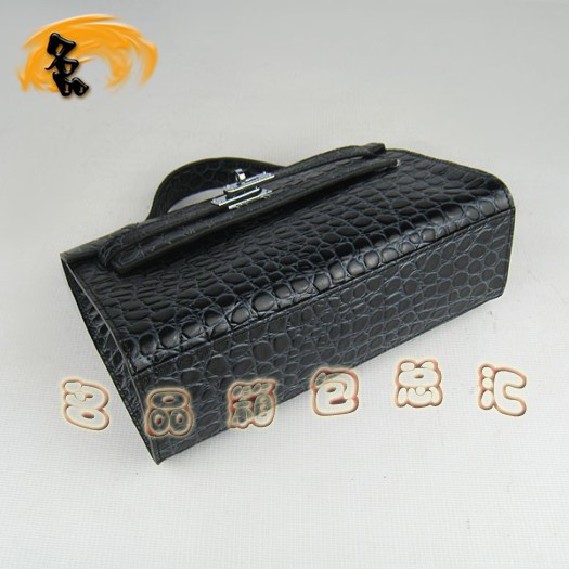 H008 愛(ài)馬仕最新款 石頭紋 Kelly系列 Hermes手提包 Hermes女包 黑色