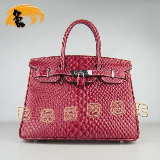 6088 1:1品質(zhì) Hermes最新款 魚紋手提包 Hermes Birkin 鉑金包 Hermes女包