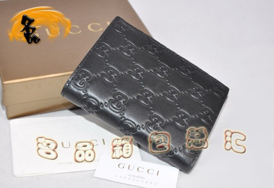 146232 古奇 GUCCI男士全皮壓花錢(qián)包 GUCCI短款錢(qián)包 GUCCI錢(qián)包