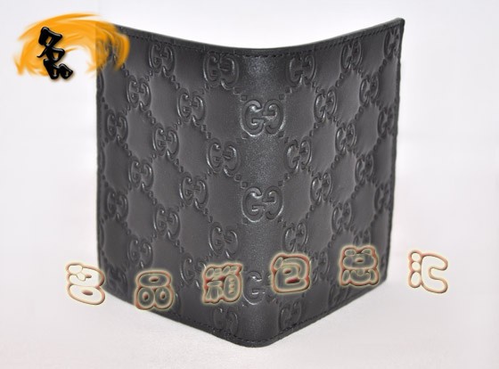 146232 古奇 GUCCI男士全皮壓花錢(qián)包 GUCCI短款錢(qián)包 GUCCI錢(qián)包