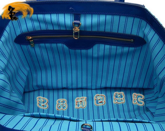 M93161 LV最新款沙灘包 LV亮皮女包 LV單肩包 LV女包 村上隆設(shè)計 藍(lán)色