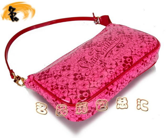 M93166 LV單肩包 LV新款沙灘系列小肩包 LV女包 LV太陽花沙灘包 桃紅色