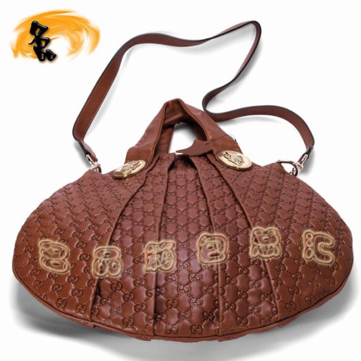 197016 Gucci���¿� Gucci����� GucciȫƤ���� Ů�� Gucciб��� ��ɫ