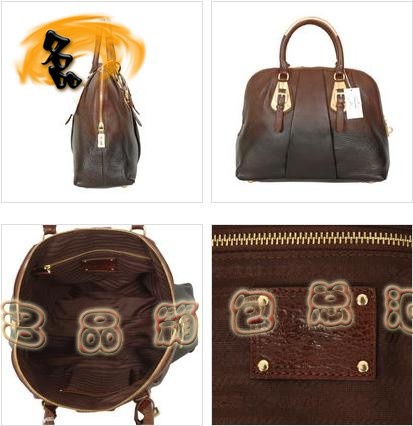 6180 Prada最新款 Prada手提包 普拉達女包 Prada經典款 啡配黑