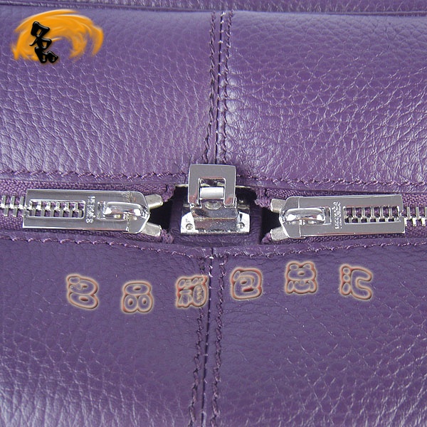 H2802 Hermes進(jìn)口牛皮荔枝紋女包 Hermes單肩包 愛馬仕手提包 配有絲巾 紫色