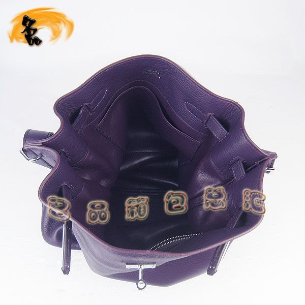 H2804 Hermes最新款時(shí)尚休閑女包 荔枝紋 Hermes單肩包 愛(ài)馬仕斜挎包 紫色