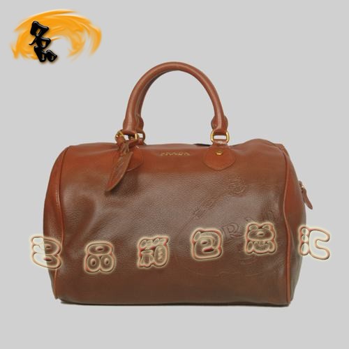 8599 Prada時(shí)尚新款休閑女包 普拉達(dá)經(jīng)典手提包 Prada斜挎包 黑配啡色