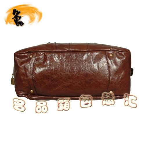 081117 Prada高檔女包 普拉達(dá)經(jīng)典時尚全皮手提包 Prada肩包 啡色