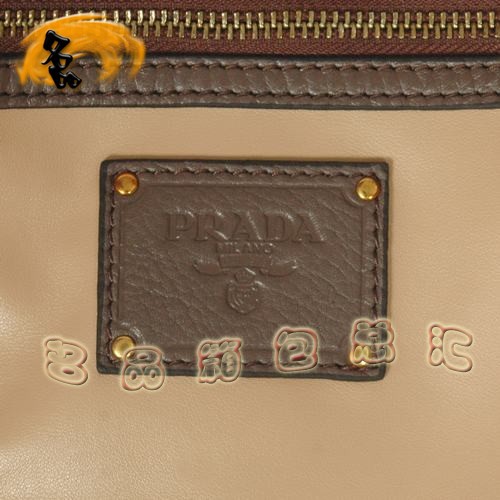 161834 Prada女包 普拉達絢麗時尚單肩女包 Prada斜挎包 深啡色