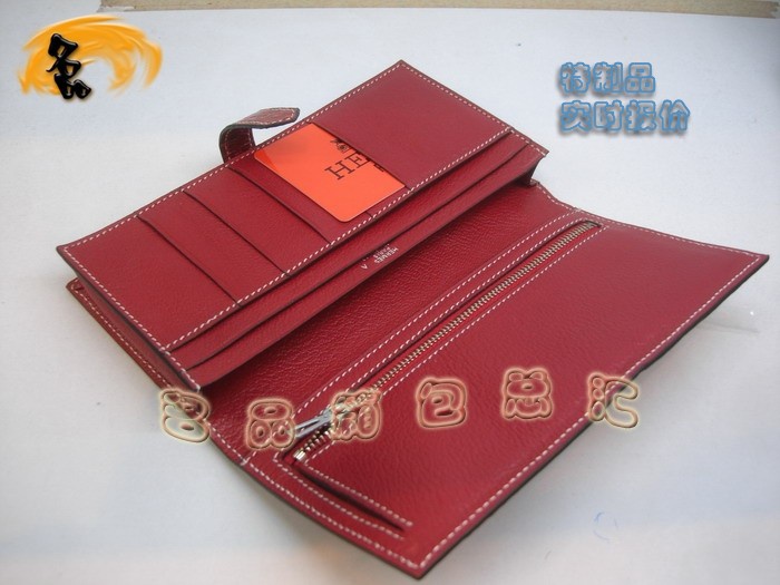 04618 Hermes最新款 Hermes真鱷魚皮 時(shí)尚女士錢夾 愛馬仕長款錢包 紅色 實(shí)時(shí)報(bào)價(jià)