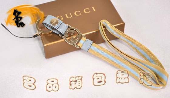 115278 Gucci手機鏈 Gucci最新款 一比一品質手機掛飾 Gucci飾品 黃配藍色
