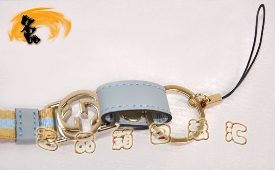 115278 Gucci手機鏈 Gucci最新款 一比一品質手機掛飾 Gucci飾品 黃配藍色
