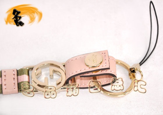 115278 Gucci手機鏈 Gucci最新款 一比一品質手機掛飾 Gucci飾品 粉配綠色