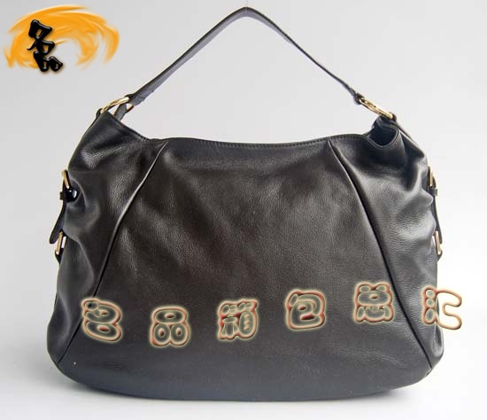 69526 Prada最新款 普拉達(dá)時(shí)尚女士單肩包 Prada進(jìn)口牛皮女包 骷髏裝飾 深啡色