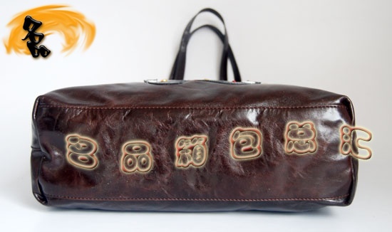 29165 Prada最新款 普拉達牛皮女士卡通單肩包 Prada手提包 一比一品質 深啡色