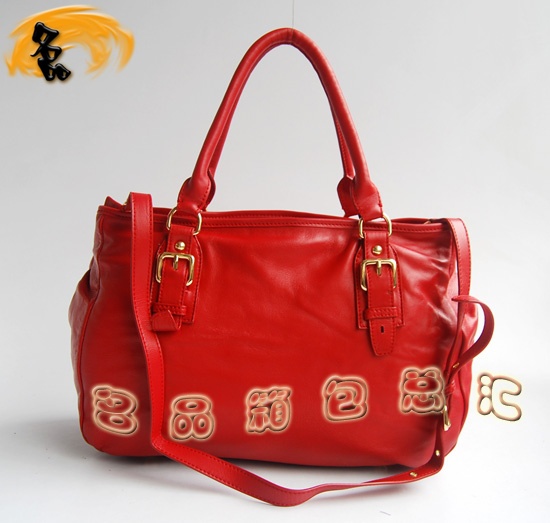 69527 Prada最新款 普拉達時尚女士單肩包 Prada斜挎包 進口牛皮女包 紅色