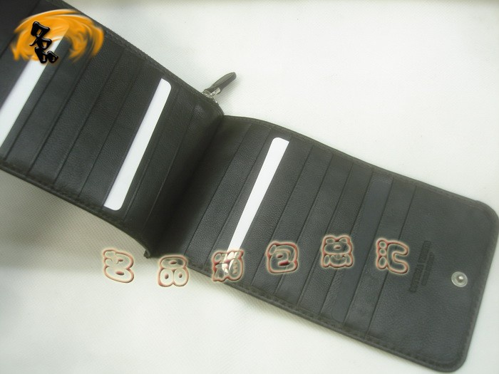 08685 Bottega Veneta羊皮手工編織錢包 BV卡夾 Bottega長款錢包 卡包 深啡色