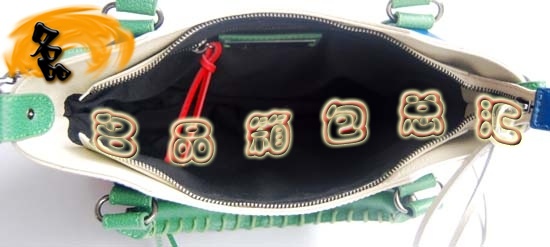 084331 巴黎世家女包 拼色頭層牛皮女士機車包 Balenciaga手提包 單肩包 藍配米白色