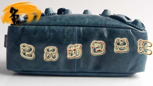 084611 Balenciaga手拿包 進口牛皮時尚女士手包 巴黎世家女包 手抓包 寶藍色