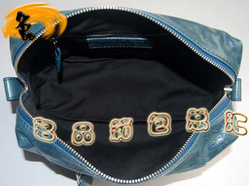 084611 Balenciaga手拿包 進口牛皮時尚女士手包 巴黎世家女包 手抓包 寶藍色