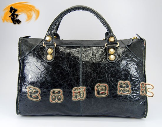 084324B Balenciaga女包 手提包 巴黎世家手提包 進口羊皮時尚休閑女包 深灰色