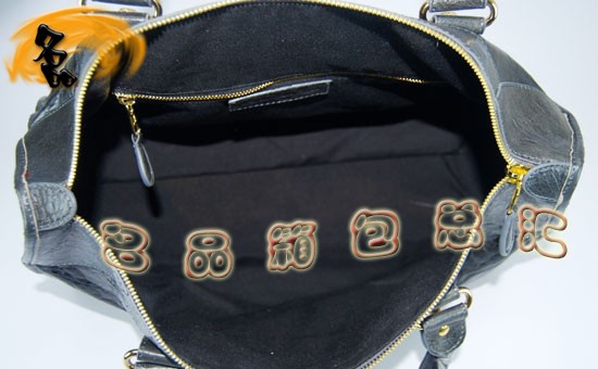 084324B Balenciaga女包 手提包 巴黎世家手提包 進口羊皮時尚休閑女包 深灰色